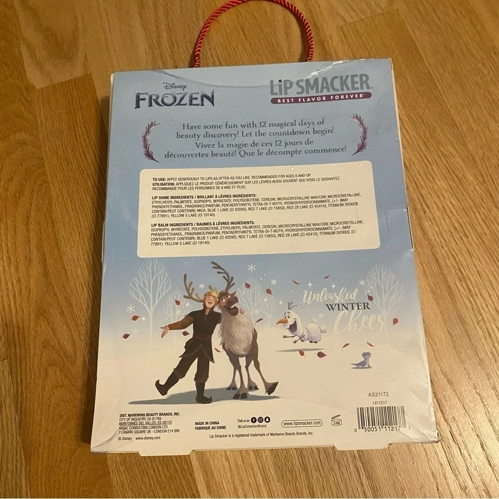 Frozen Lip Smacker Lipstick Chapstick Gloss Advent Calendar NEW Christmas Disney
